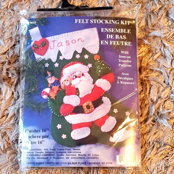 DIY Felt stocking kit for Christmas stocking - Picture 1 of 6